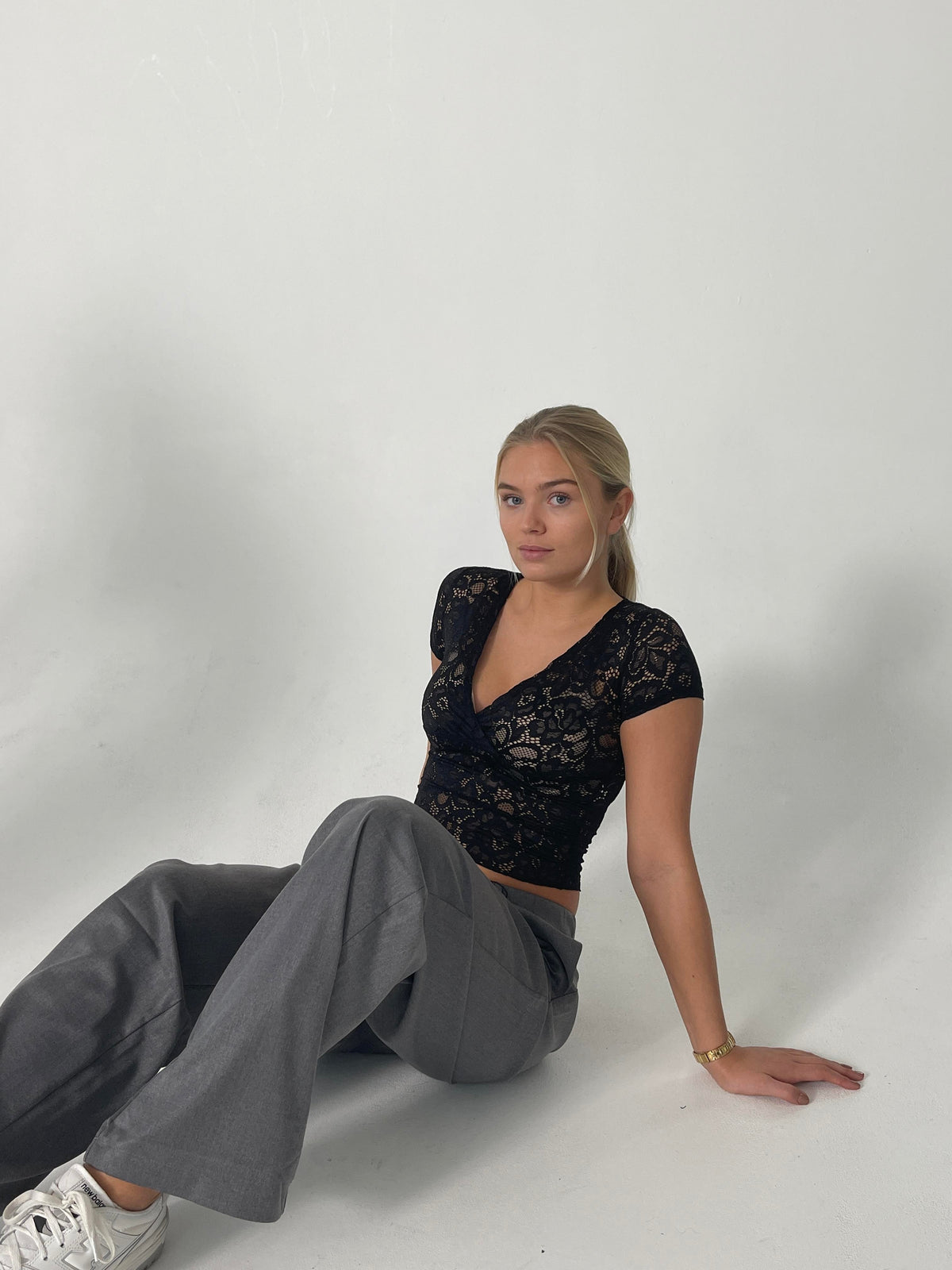 Bernadette lace top - Black