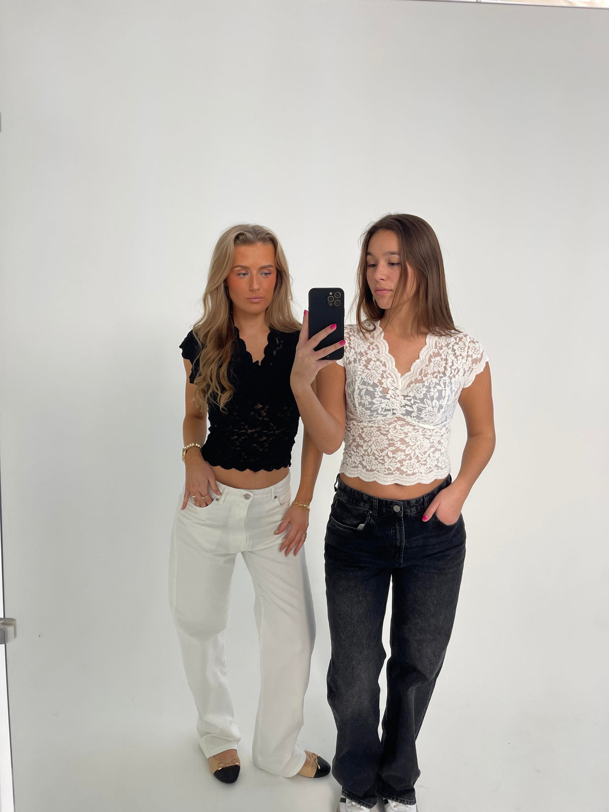 Isabel lace blouse - White