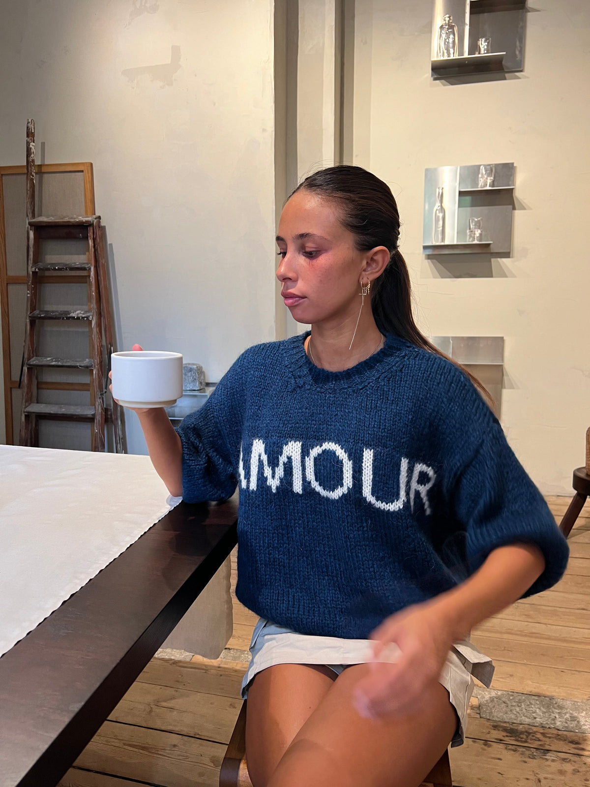 "Amour" knit - Navy
