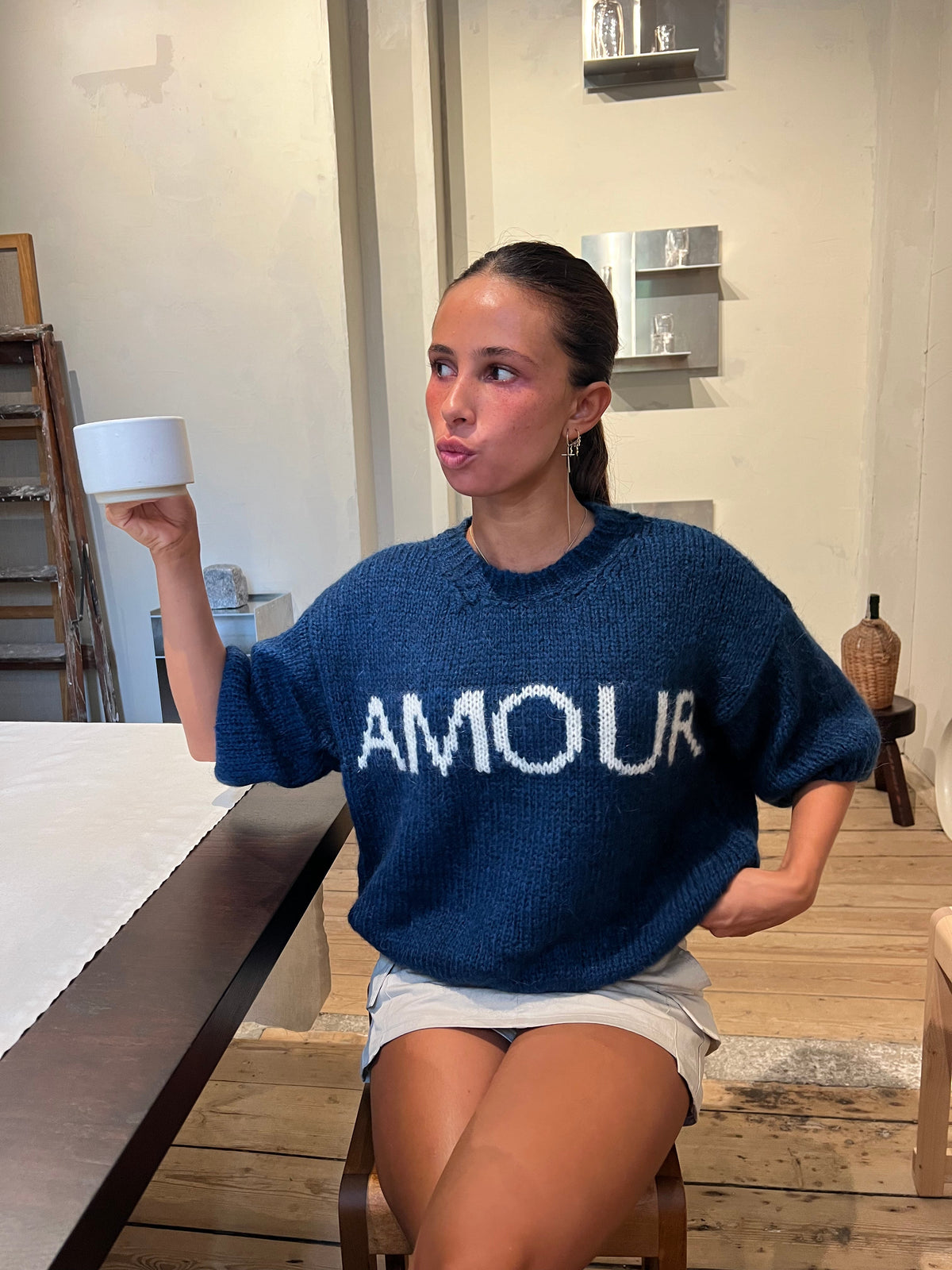 "Amour" knit - Navy