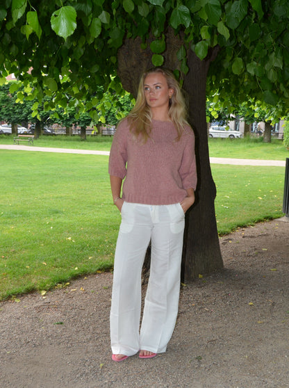 Hedvig knit with short sleeves - Pink