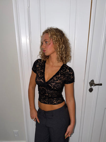 Bernadette lace top - Black