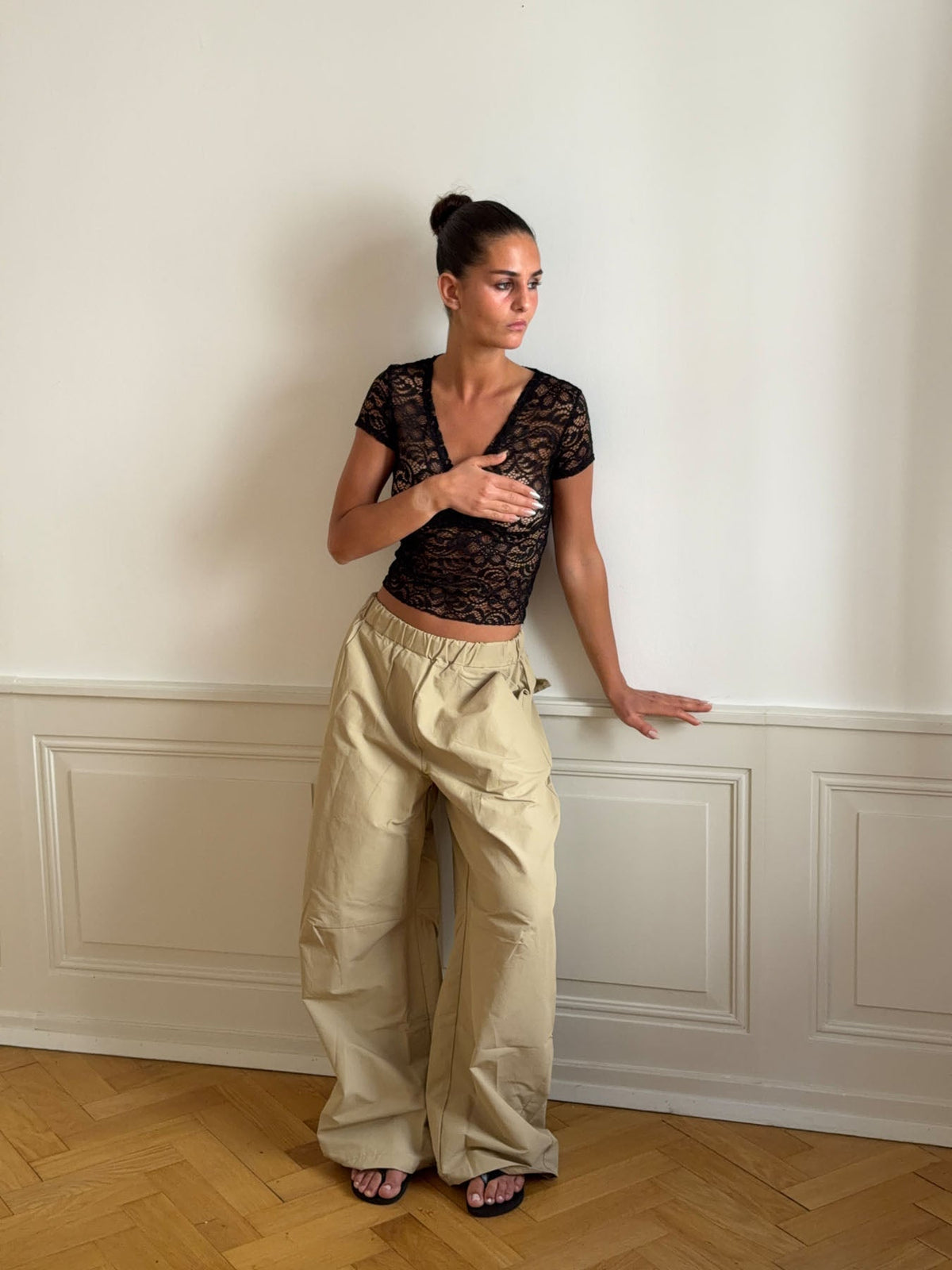 Bernadette lace top - Black