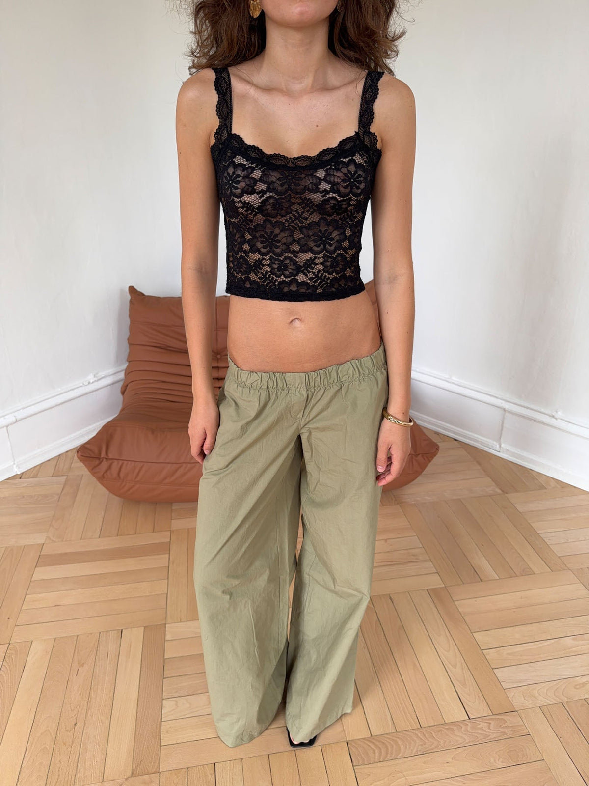 Marina lace top - Black