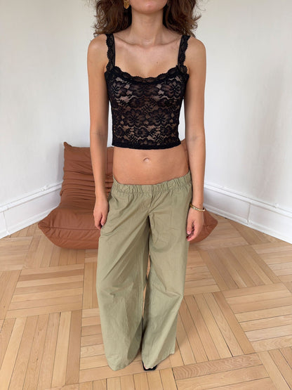 Marina lace top - Black