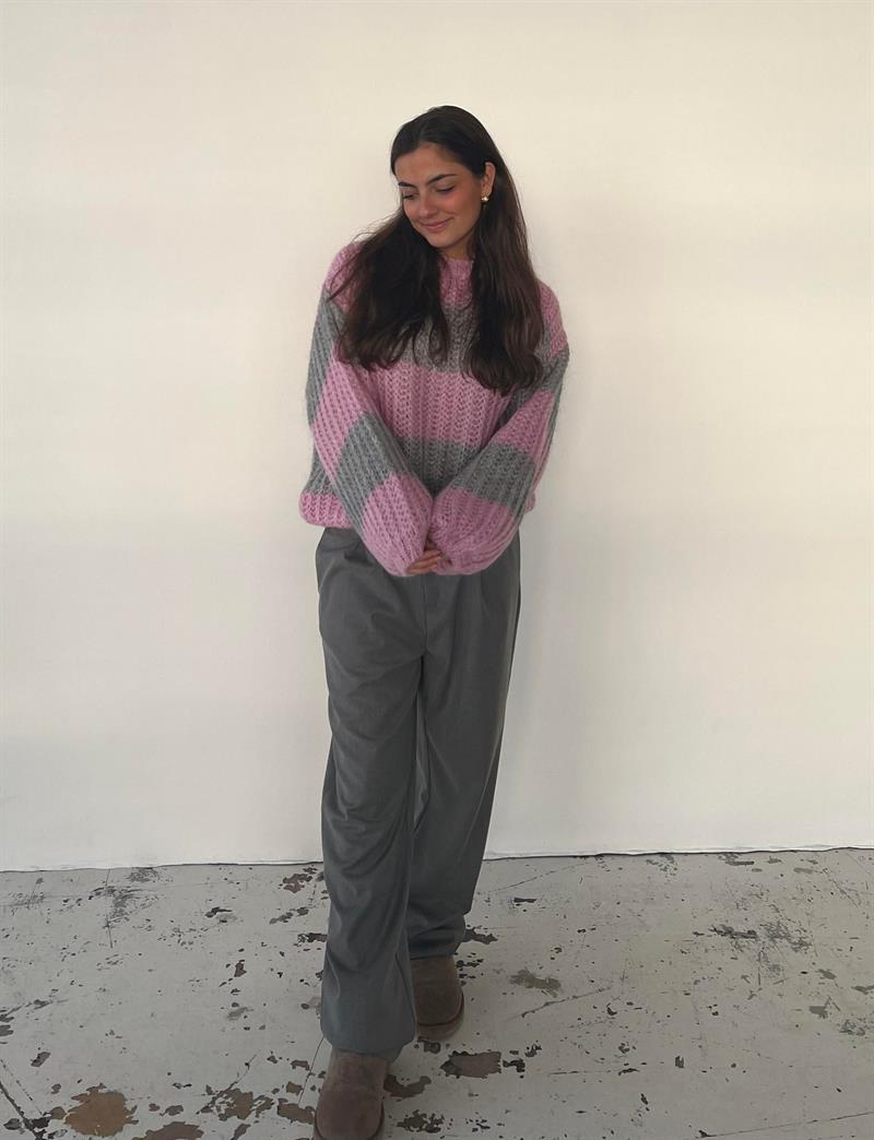 Mathilde & Anna - Knit Pink/grey