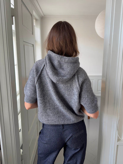 Vanja knitted hoodie - Grey