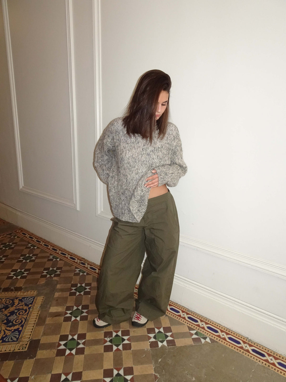 Jeala knit - Grey/beige