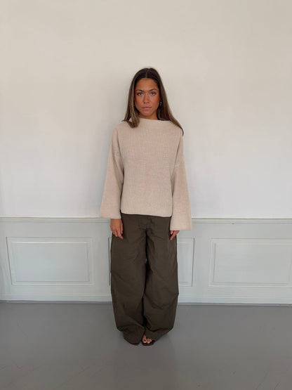 Cholana knit with open back - Beige