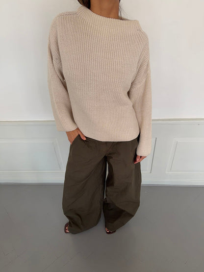 Cholana knit with open back - Beige