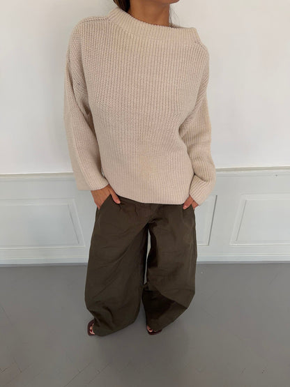 Cholana knit with open back - Beige