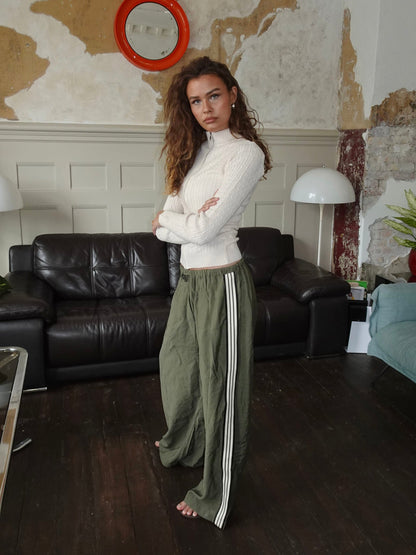 Carly cable knit with zipper – Off white