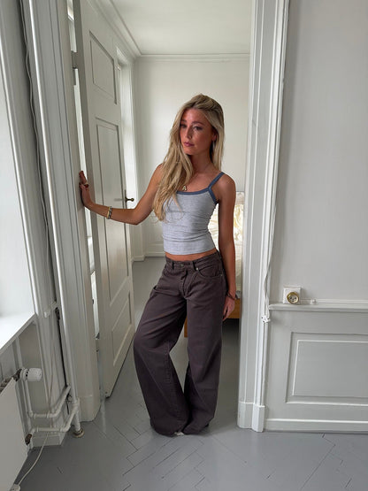 Wren tank top - Grey/blue