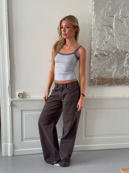 Wren tank top - Grey/blue
