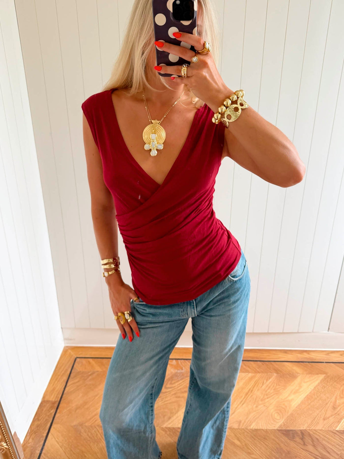 Scandivv top - Red