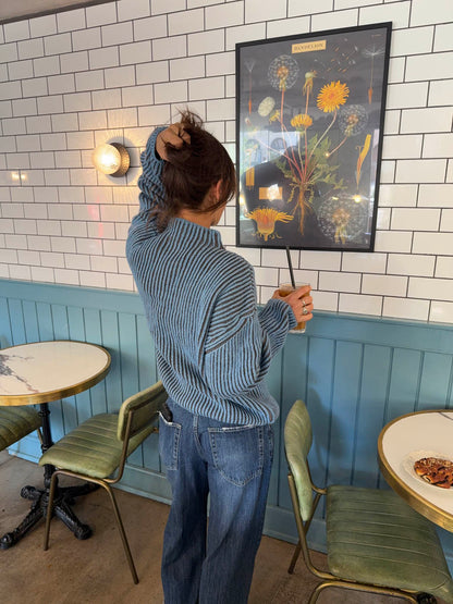 Silkeline turtleneck - Blue