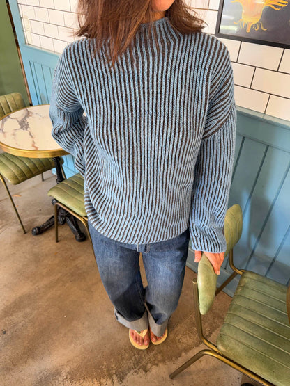 Silkeline turtleneck - Blue